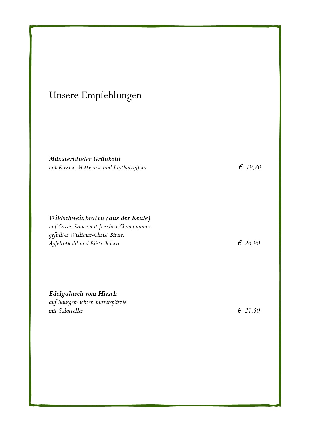 Empfehlungen Februar. 2026